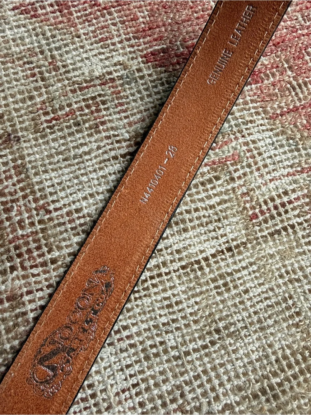 Western Bull Head Belt with Gold-Tone Oval Buckle - Black